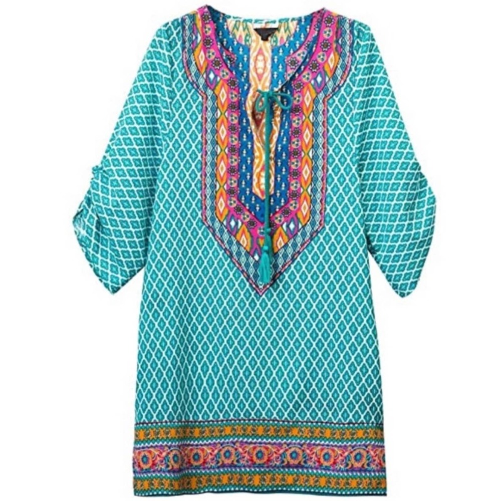 BNWT Urban Coco beach coverup Boho M Teal